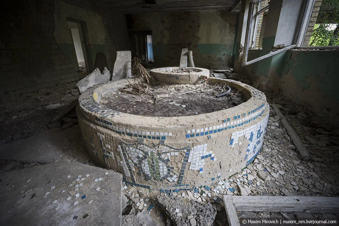 Inside houses in abandoned city chernobyl zone polysske