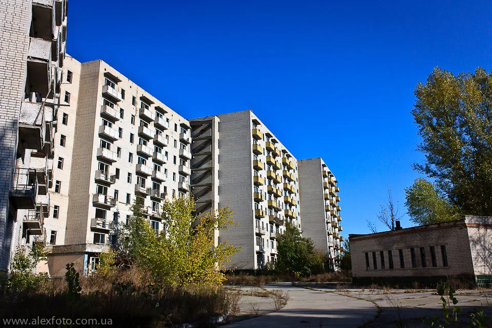 Orbita ghost town district in ukraine