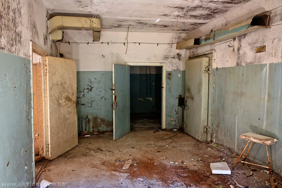 Inside abandoned city Orbita in central Ukraine