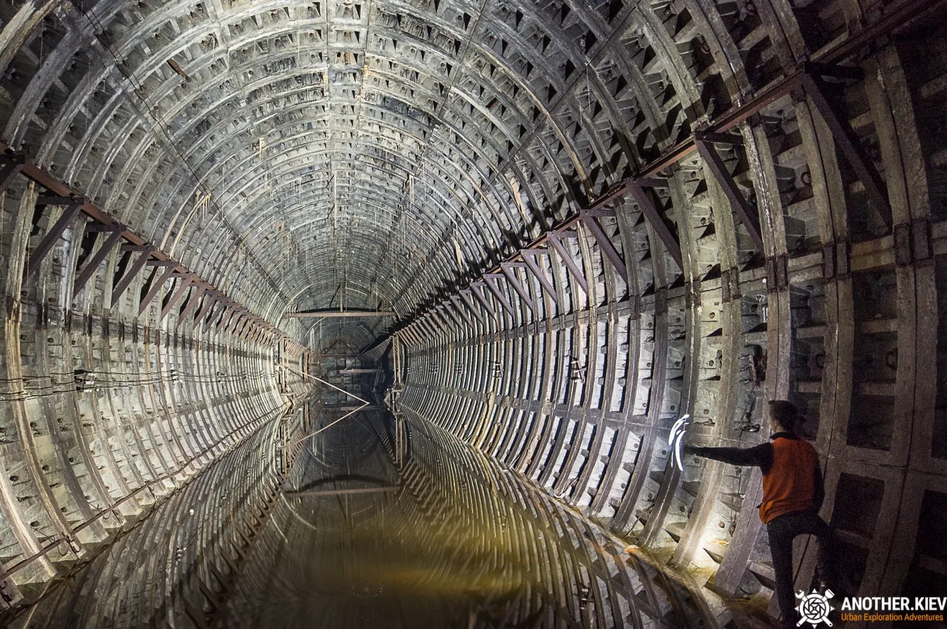main tunnel a little bit flooded by ground water