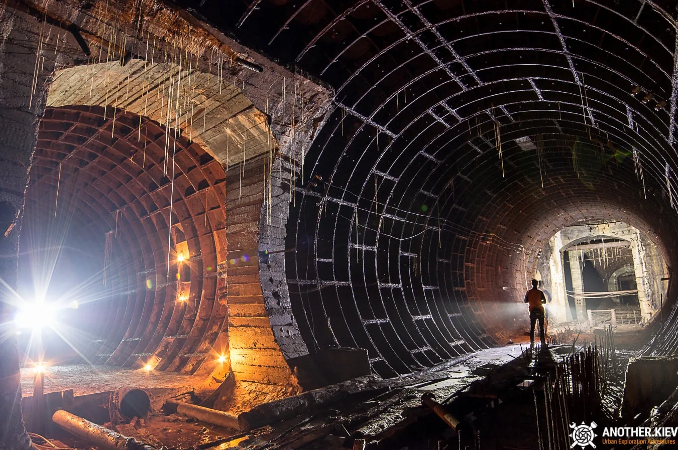 inside one of unfinished tunnels