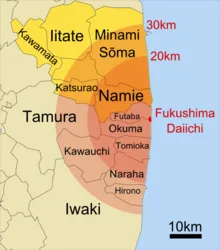 map fukushima red zone