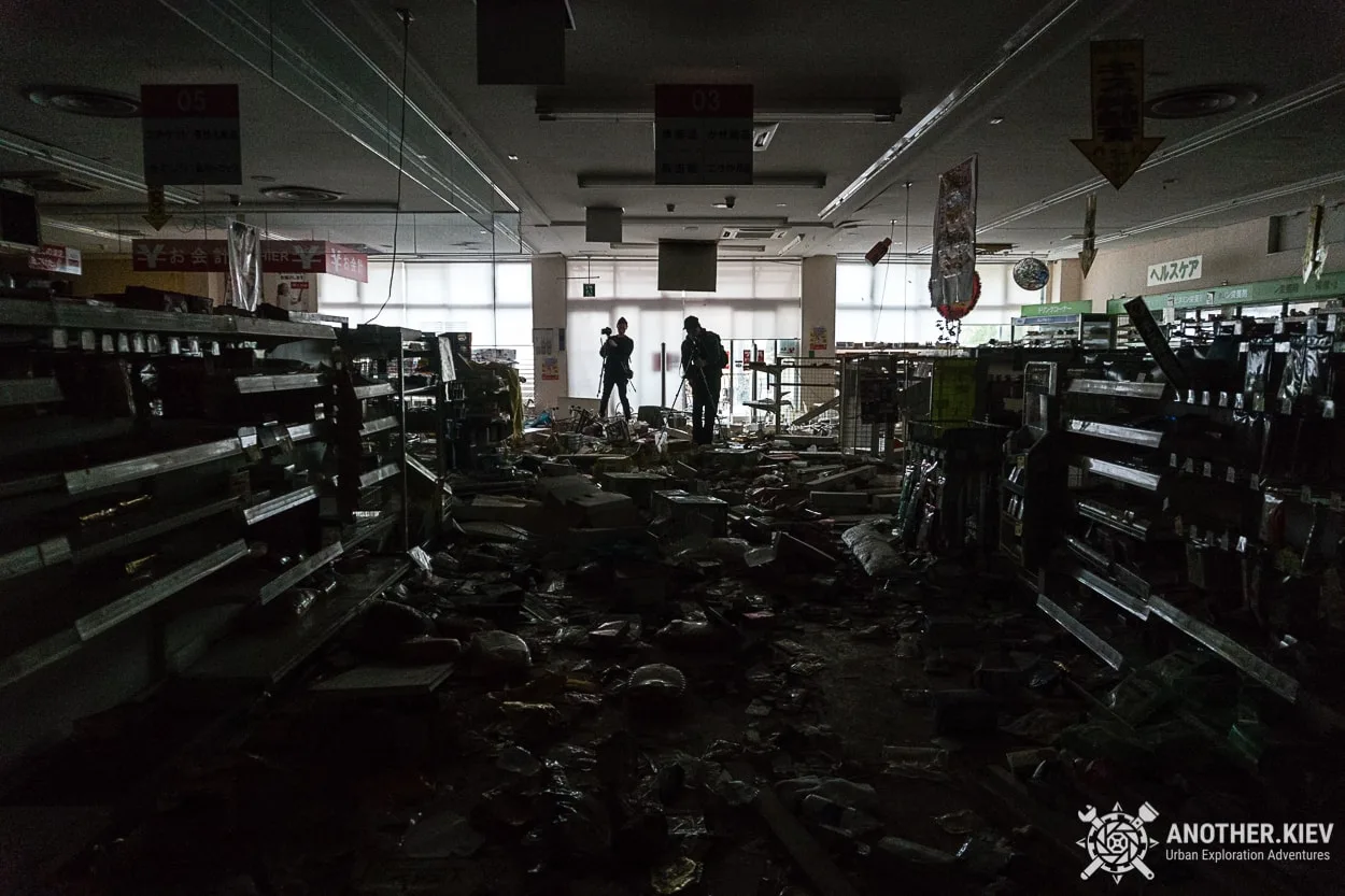 inside abandoned shop chaos