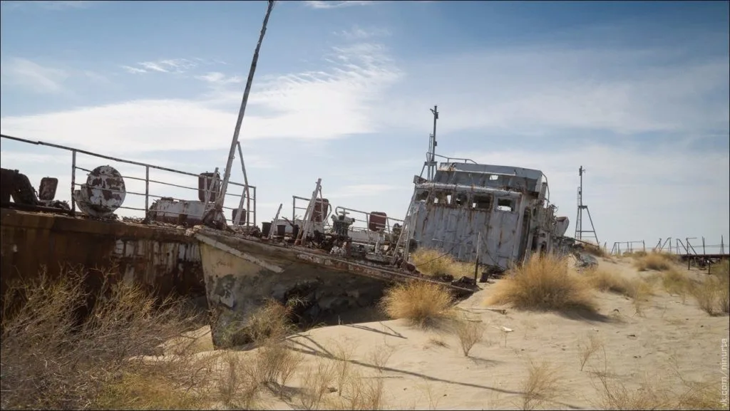 ships in the desert